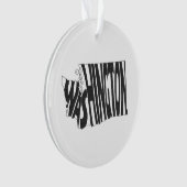 Washington Nom Washingtonian Word Art Noir (devant)