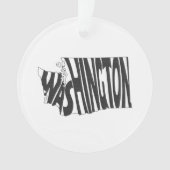 Washington Nom Washingtonian Word Art Noir (devant)