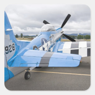 Washington, Olympia,  militaire luchtshow. 3 Vierkante Sticker
