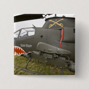 Washington, Olympia, militaire luchtshow. 8 Vierkante Button 5,1 Cm