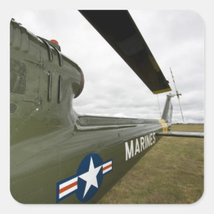 Washington, Olympia, militaire luchtshow. Vierkante Sticker