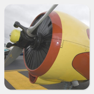 Washington, Olympia, militaire luchtshow. Vierkante Sticker