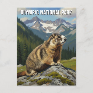 Washington Olympic National Park reizen Briefkaart