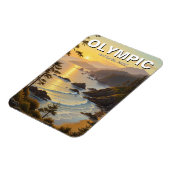 Washington olympic national park travel magneet (Linkerzijde)
