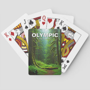 Washington olympisch nationaal park Hoh regenwoud Pokerkaarten
