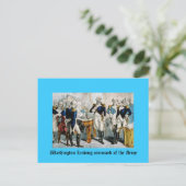 Washington onder het commando van het leger briefkaart (Staand voorkant)