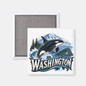 Washington Orka Magneet (Voorkant / Achterkant)