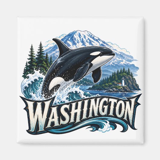 Washington Orka Magneet (Voorkant)