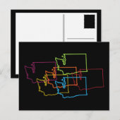 washington pride blur briefkaart (Voorkant / Achterkant)