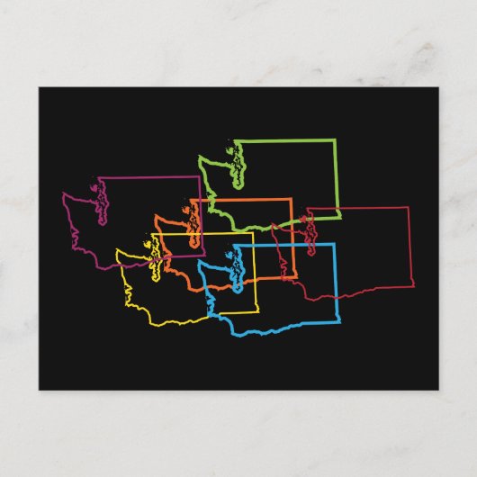 washington pride blur briefkaart (Voorkant)