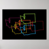 washington pride blur poster (Voorkant)