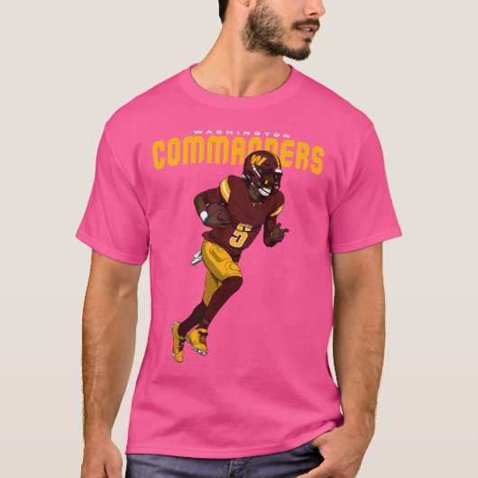 Washington Qb Jayden Daniels T-shirt (Voorkant)