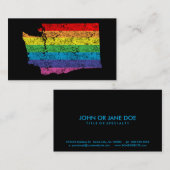 washington regenboog visitekaartje (Voorkant / Achterkant)