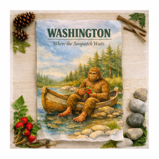 Washington Reis Sasquatch Zomer Kano Tissuepapier