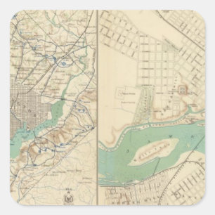 Washington, Richmond Vierkante Sticker