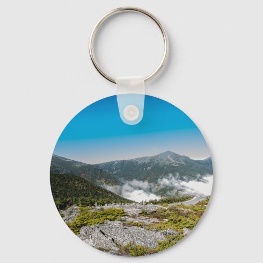 Washington Rolling Clouds Button Sleutelhanger (Voorkant)