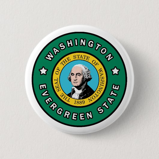 Washington Ronde Button 5,7 Cm (Voorkant)