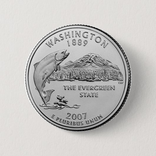 Washington Ronde Button 5,7 Cm (Voorkant)
