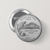 Washington Ronde Button 5,7 Cm (Voorkant /achterkant)