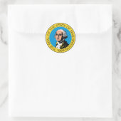 Washington Ronde Sticker (Tas)