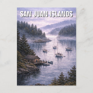 Washington San Juan eilanden reis Briefkaart