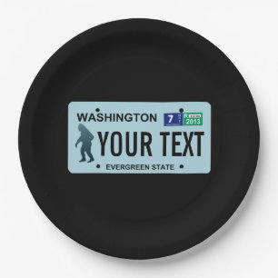 Washington Sasquatch License Bord