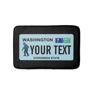 Washington Sasquatch License Bord Badmat