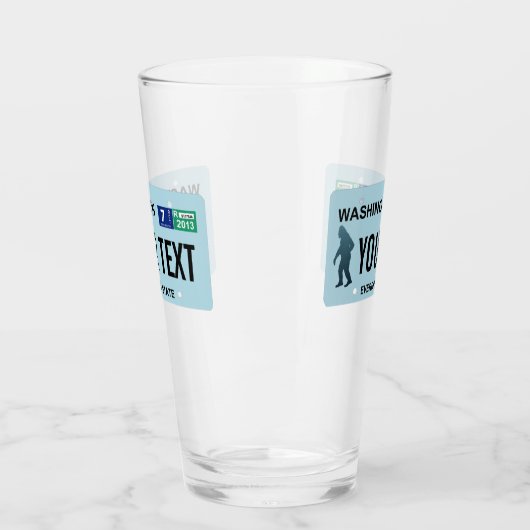 Washington Sasquatch License Bord Glas (Links)