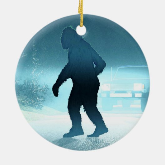 Washington Sasquatch License Bord Keramisch Ornament (Achterkant)