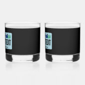 Washington Sasquatch License Bord Whisky Glas (Links)