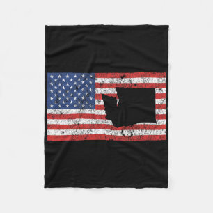 Washington Seattle Spokane Tacoma Vancouver Olympi Fleece Deken