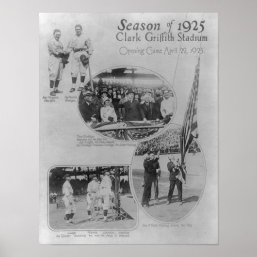 Washington Senators 1925, Clark Griffith Stadium Poster (Voorkant)