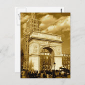 Washington Square Arch Briefkaart (Voorkant / Achterkant)