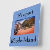 Washington Square, Newport, Rhode Island Vierkante Klok (Hoek)