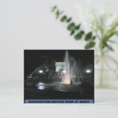 Washington Square Park at Night, NYC Briefkaart (Staand voorkant)