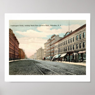Washington St., Hoboken, New Jersey Poster