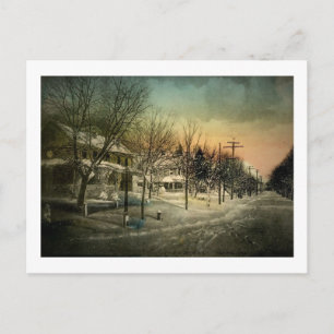 Washington St., Winter, Cape May, NJ Vintage Briefkaart