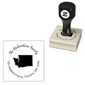 Washington staat retouradres rubberstempel 	rubberstempel (Gestempeld)