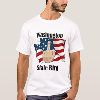 Washington staat vogel t-shirt middelvinger