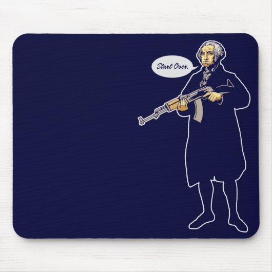 Washington "Start Over" Mousepad Muismat (Voorkant)
