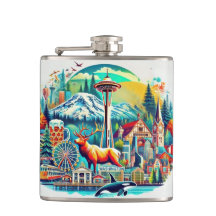 Washington State Adventure Flask