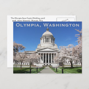 Washington State Capitol Spring Travel Briefkaart