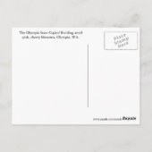 Washington State Capitol Spring Travel Briefkaart (Achterkant)