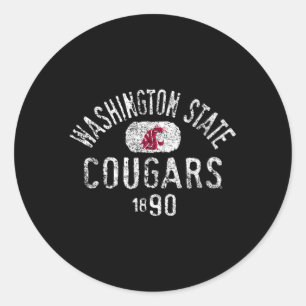 Washington State Cougars 1890 Ronde Sticker