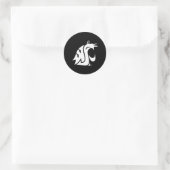 Washington State Cougars Icon Ronde Sticker (Tas)