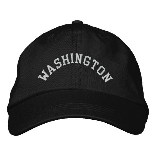 Washington State Embroiged Geborduurde Pet (Voorkant)