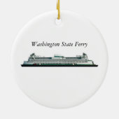 Washington State Ferry Keramisch Ornament (Achterkant)
