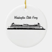 Washington State Ferry Keramisch Ornament (Achterkant)
