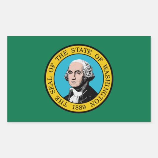 Washington State Flag Sticker (Voorkant)