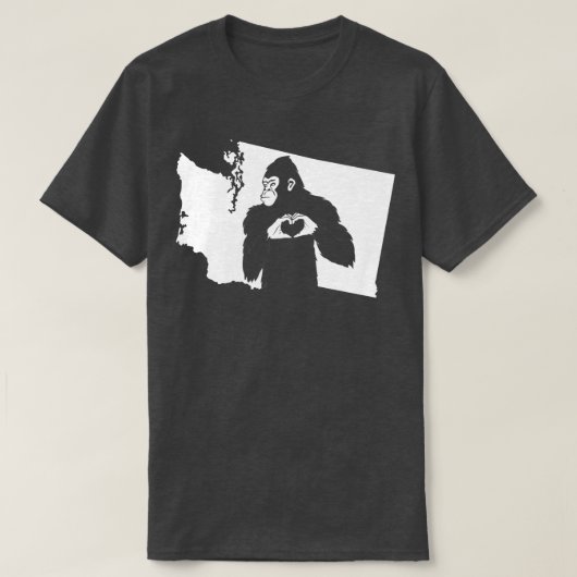 Washington State Map T-shirt (Design voorkant)